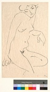 Akt w trzech czwartych, głowa pochylona autorstwa Henri Matisse