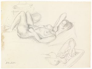 Studium aktu, zakryta twarz autorstwa Henri Matisse