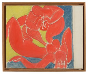 Nimfa i czerwona fauna (w ramce) autorstwa Henri Matisse