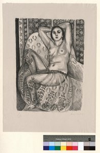 Siedząca odaliska w tiulowej spódnicy autorstwa Henri Matisse