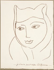 Strona z portugalskich listów autorstwa Henri Matisse
