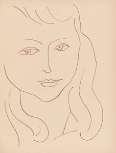 Płytka z "Visages autorstwa Henri Matisse