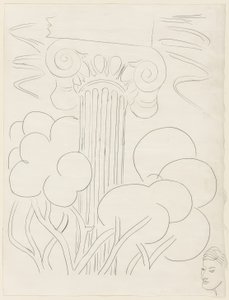 Kilka sonetów: "A la nue accablante...", płyta 29 z Poesies de Mallarmé autorstwa Henri Matisse