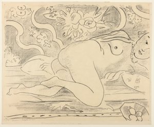 Leżący akt z miską owoców autorstwa Henri Matisse
