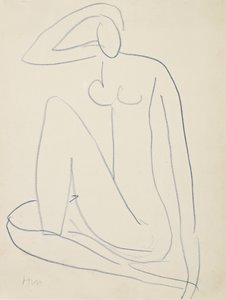 Siedząca postać kobieca autorstwa Henri Matisse