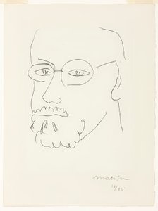 Autoportret, widok z trzech ćwiartek autorstwa Henri Matisse