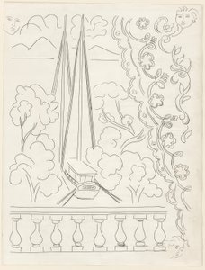 Soupir, płyta piąta z Poesies de Mallarmé autorstwa Henri Matisse