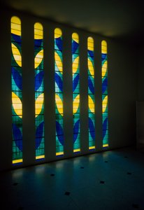 Witraż z kaplicy Rosaire, znanej również jako kaplica Matisse