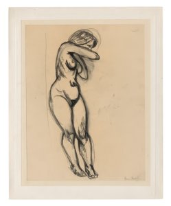 Stojąca kobieta nago, skręcająca się w kierunku pleców autorstwa Henri Matisse