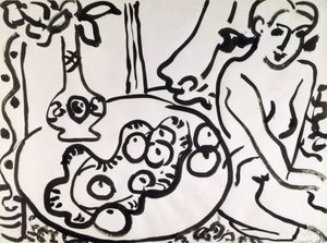 Martwa natura z aktem autorstwa Henri Matisse