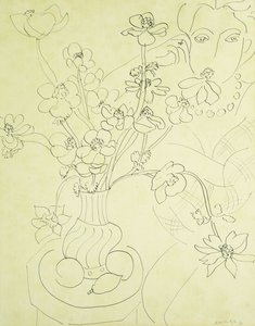 Studium dla Anemonów i Kobiety, Harmonia w błękicie autorstwa Henri Matisse