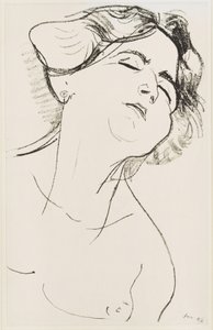 Głowa kobiety z zamkniętymi oczami autorstwa Henri Matisse