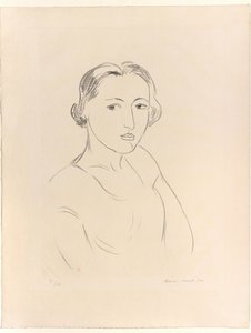 Głowa młodej kobiety autorstwa Henri Matisse