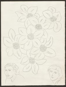 Kwiaty, płyta szósta z Poesies de Mallarmé autorstwa Henri Matisse
