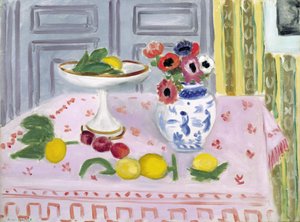 Różowy obrus autorstwa Henri Matisse