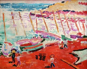 Czerwona plaża, Collioure, lato 1905 (olej na płótnie) autorstwa Henri Matisse