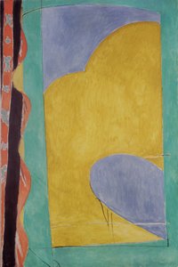 Żółta kurtyna, ok. 1915 (olej na płótnie) autorstwa Henri Matisse