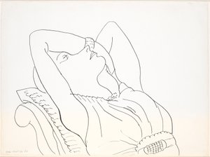 Odchylona kobieta z rękami nad głową, półpostać autorstwa Henri Matisse