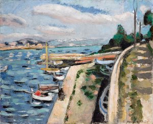 Widok na Antibes, ok. 1925 (olej na płótnie) autorstwa Henri Matisse