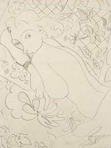 Kobieta kłamie autorstwa Henri Matisse
