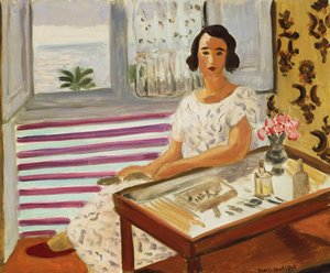 Kobieta siedząca przy toaletce autorstwa Henri Matisse