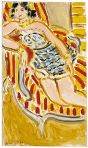 Młoda kobieta na sofie autorstwa Henri Matisse