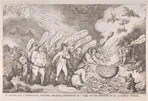 Urok dla demokracji, zrecenzowany, przeanalizowany i zniszczony 1 stycznia 1799 na Konf..., 1 stycznia 1799. autorstwa Henri Merke
