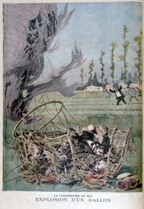 Eksplozja balonu w Hal, Belgia, 1895. autorstwa Henri Meyer