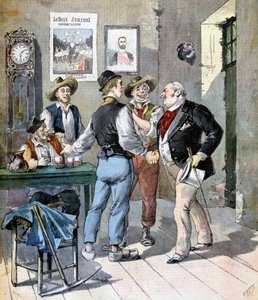 Przed wyborami, 1893 autorstwa Henri Meyer