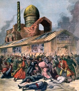 Cholera w Rosji, kłopoty w Astrachaniu, 1892 autorstwa Henri Meyer