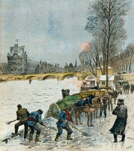 Fala zimna nad Paryżem autorstwa Henri Meyer