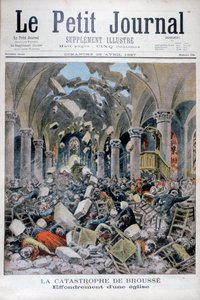 Zawalenie się kościoła, Brousse, Francja, 1897 autorstwa Henri Meyer