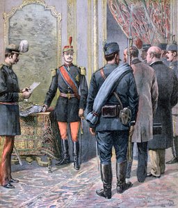 Detat zamachu stanu w Serbii, 1893 autorstwa Henri Meyer
