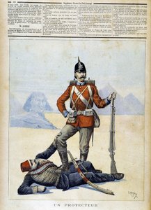 Humorystyczne nawiązanie do imperializmu angielskiego w Egipcie - w „Le Petite Journal” z 11.02.1893 r.