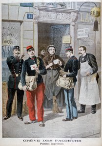 Pracownicy poczty improwizują, 1899. autorstwa Henri Meyer