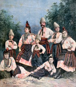 Rosyjscy śpiewacy, 1891 autorstwa Henri Meyer