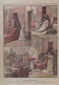 Tajemnica Gouffe, ilustracje z "Le Petit Journal", 20 grudnia 1890 r. autorstwa Henri Meyer
