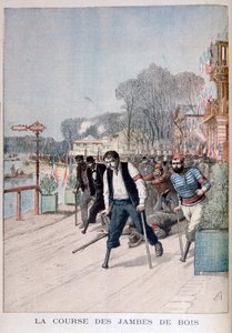 Wyścig drewnianych nóg, 1895 autorstwa Henri Meyer