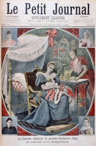 Caryca opiekująca się wielką księżną Olgą Rosji, 1895 autorstwa Henri Meyer