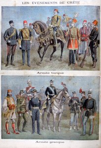 Mundury armii greckiej i tureckiej, 1897