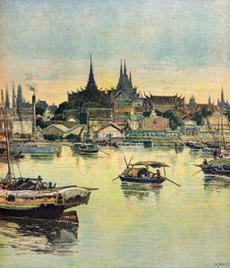 Widok na Bangkok autorstwa Henri Meyer