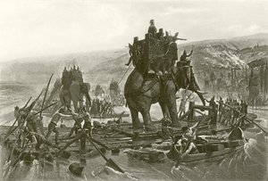 Hannibal przekraczający Rodan (wklęsłodruk)