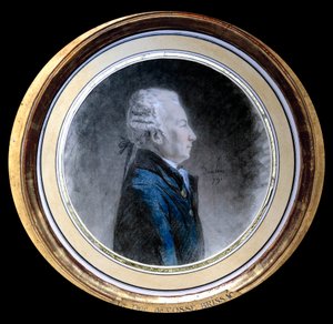 Portret Louisa Herkulesa Timoleona de Cosse (Cosse-Brissac) (1734-1792), księcia Brissac Jest on wielkim wikliniarzem Francji i gubernatorem Paryża w czasie Rewolucji Francuskiej. Akwarela przypisywana Henri Pierre
