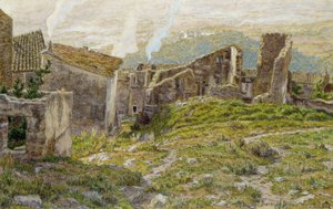 Stary zamek Bormes Les Mimosas autorstwa Henri Rivière
