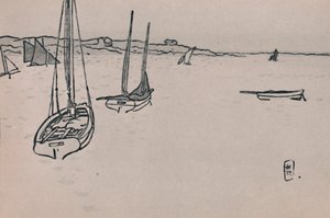 Krajobraz bretoński, ok. 1900, 1946 autorstwa Henri Rivière