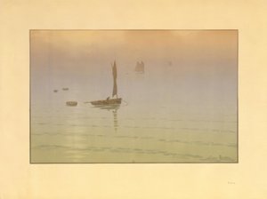 mgła na morzu autorstwa Henri Rivière