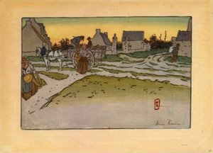 Godzina chleba w Ville-Hue (Saint-Briac) autorstwa Henri Rivière