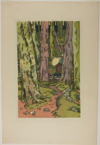 Pralnia w lesie w Loguivy autorstwa Henri Rivière