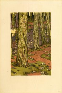 Pralnia w lesie w Loguivy autorstwa Henri Rivière