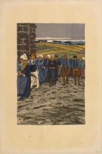 Ułaskawienie Sainte-Anne-la-Palud autorstwa Henri Rivière